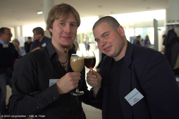 Tagungsbesucher bei der Kaffeepause